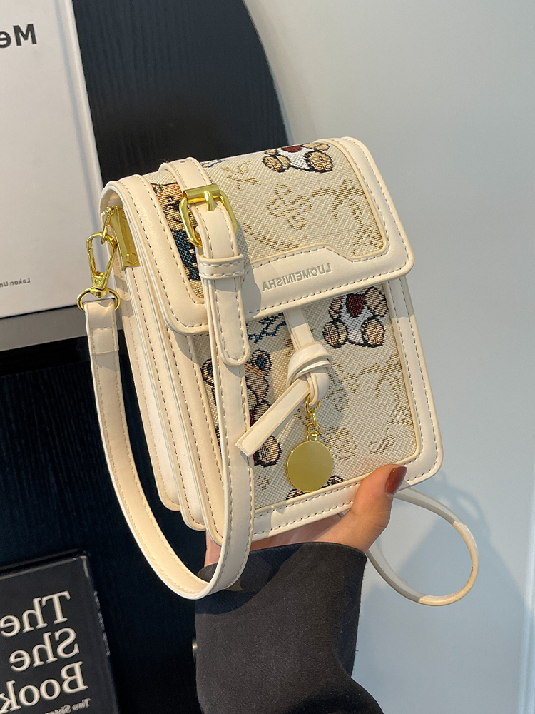 Artistic Cartoon Phone Bag for Women - Versatile Textured Crossbody Shoulder Bag - Trendy Autumn 2025 Fashion Artistic Cartoon Phone Bag for Women - Versatile Textured Crossbody Shoulder Bag - Trendy Autumn 2025 Fashion