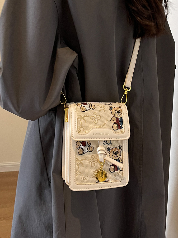 Artistic Cartoon Phone Bag for Women - Versatile Textured Crossbody Shoulder Bag - Trendy Autumn 2025 Fashion Artistic Cartoon Phone Bag for Women - Versatile Textured Crossbody Shoulder Bag - Trendy Autumn 2025 Fashion