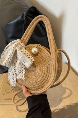 Autumn 2025 Woven Beach Tote Bag for Women, Straw Handbag, Perfect for Seaside and Vacation Getaways