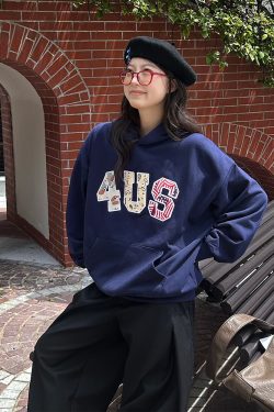 Autumn Winter Camouflage Couple Hoodie with Cashew Flower Leopard Print and Letter Patch Embroidery, Y2K Streetwear Fashion