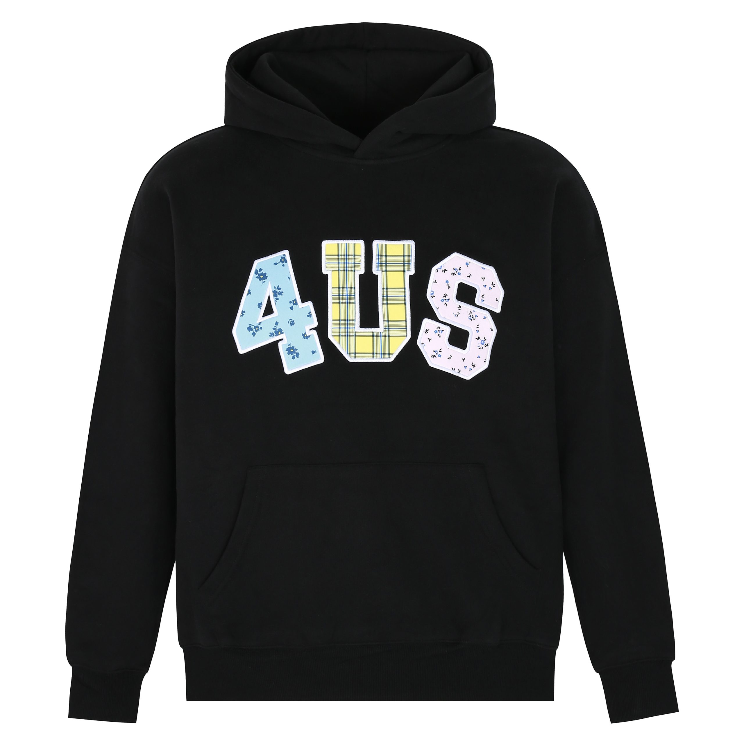 Autumn Winter Patchwork Embroidered Plaid Floral Couple Loose Hoodie Unisex Y2K Style Fashion Autumn Winter Patchwork Embroidered Plaid Floral Couple Loose Hoodie Unisex Y2K Style Fashion