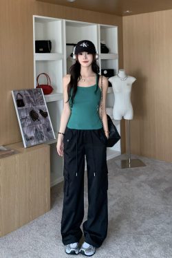 Backless Camisole with Chest Pad - Women's Summer Hot Girl Outerwear - Trendy Small Top for Y2K Style and Summer Fashion