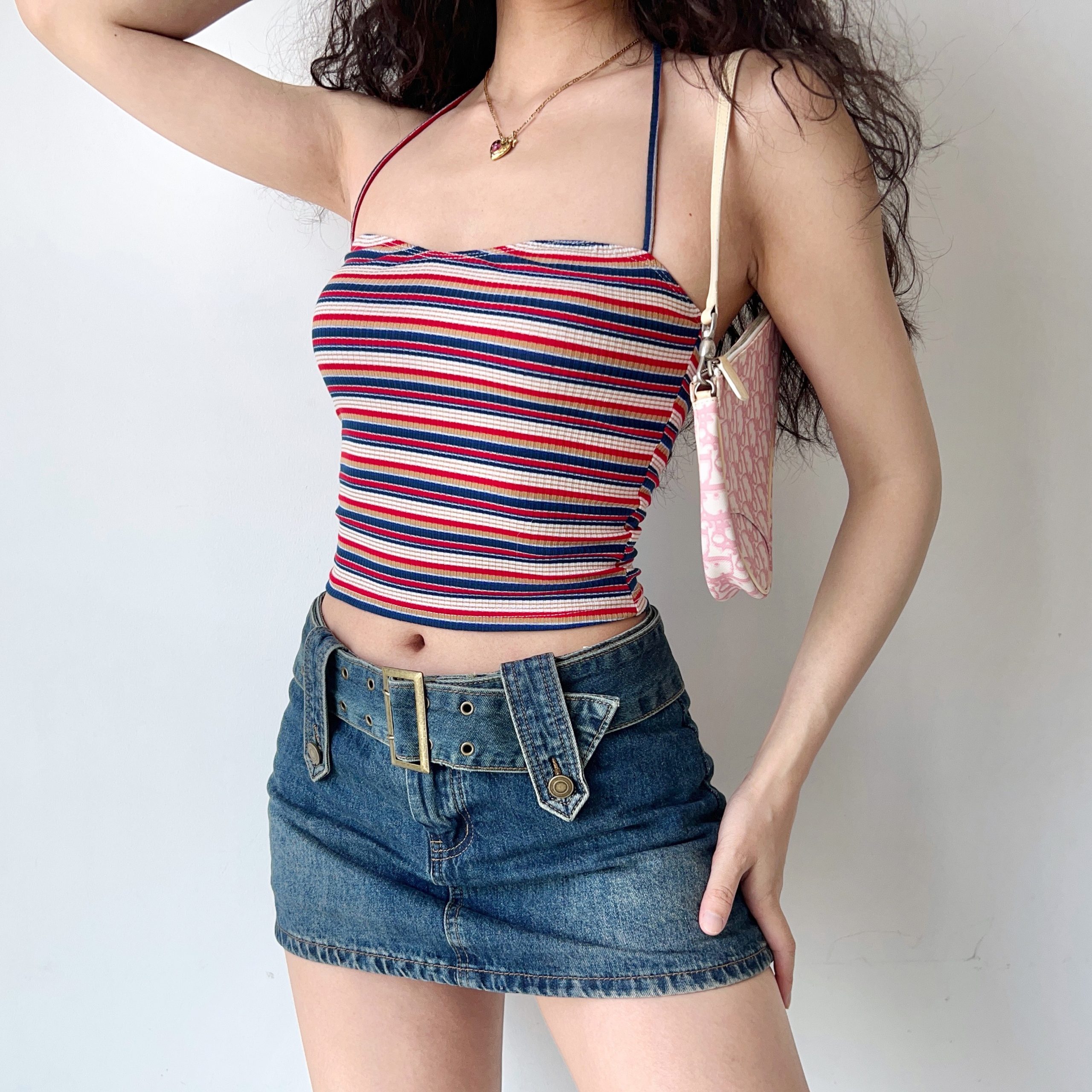 Backless Halter Tank Top for Women - Sexy Fitted Base Layer in European & American Style, Chic Summer Essential Backless Halter Tank Top for Women - Sexy Fitted Base Layer in European & American Style, Chic Summer Essential