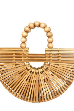 Bamboo Woven Handbag for Women, Versatile Commuter Bag, Spring/Summer 2025 Niche Design, Eco-Friendly Bamboo Joint Bag