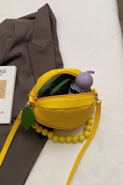 Beaded Round Handbag for Women - Summer Fresh Hot Pink Crossbody Phone Bag 2025, Trendy Small Purse for Casual Style