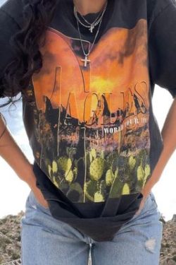 Black Oversized Short-Sleeve T-Shirt for Women - Vintage American Retro Style, Summer High Street Trendy Top