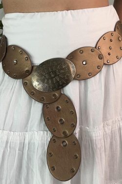 Bohemian Vintage Knight Waist Cincher Belt – Ethnic Y2K Retro Accessories Collection for Chic Style