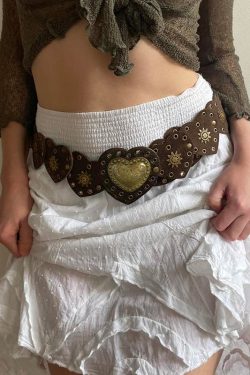 Bohemian Vintage Knight Waist Cincher Belt – Ethnic Y2K Retro Accessories Collection for Chic Style