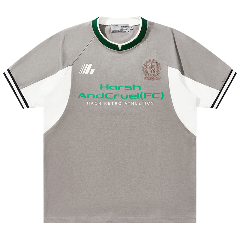 Breathable Cool Feeling Football Wind T-Shirt - Short Sleeve Couple Tee in Sorona Fabric, Perfect for Casual 90s Style Outfits Breathable Cool Feeling Football Wind T-Shirt - Short Sleeve Couple Tee in Sorona Fabric, Perfect for Casual 90s Style Outfits