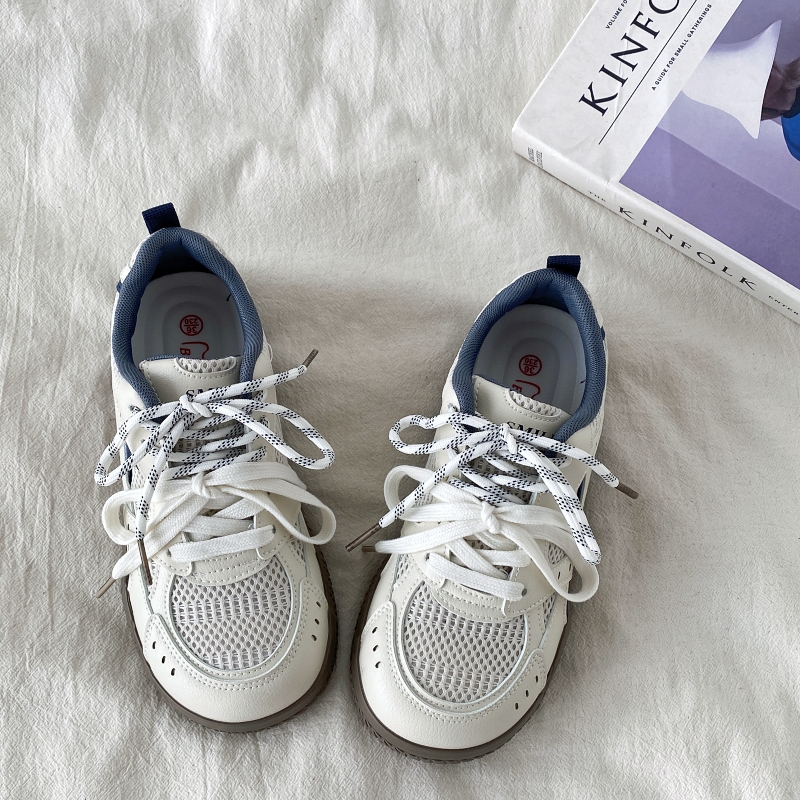 Breathable Mesh Training Sneakers for Women - 2025 Spring Summer Casual Sports Shoes in White - Ultra-Hot Trendy Niche Style Breathable Mesh Training Sneakers for Women - 2025 Spring Summer Casual Sports Shoes in White - Ultra-Hot Trendy Niche Style