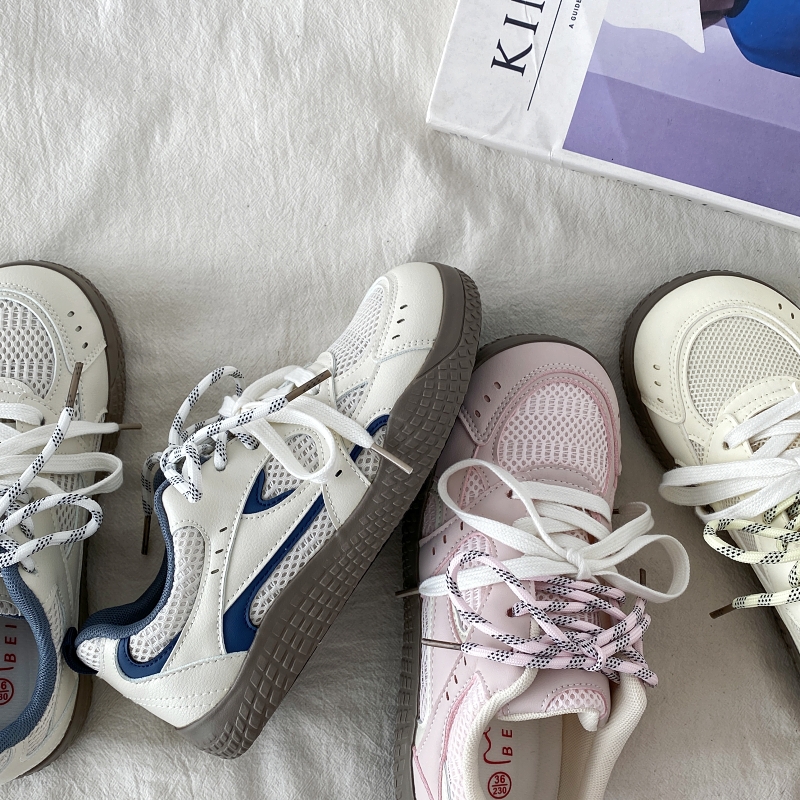 Breathable Mesh Training Sneakers for Women - 2025 Spring Summer Casual Sports Shoes in White - Ultra-Hot Trendy Niche Style Breathable Mesh Training Sneakers for Women - 2025 Spring Summer Casual Sports Shoes in White - Ultra-Hot Trendy Niche Style