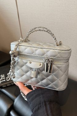 Chanel-Style Women's Diamond Quilted Chain Crossbody Shoulder Bag - 2025 Trendy High-End Fashion Handbag