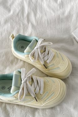 Chic Mango White Casual Sports Sneakers for Women - 2025 Spring Versatile Style, Niche Trendy Footwear