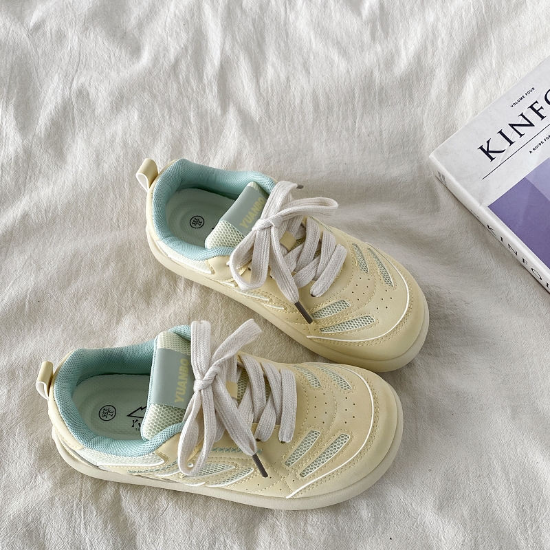 Chic Mango White Casual Sports Sneakers for Women - 2025 Spring Versatile Style, Niche Trendy Footwear Chic Mango White Casual Sports Sneakers for Women - 2025 Spring Versatile Style, Niche Trendy Footwear