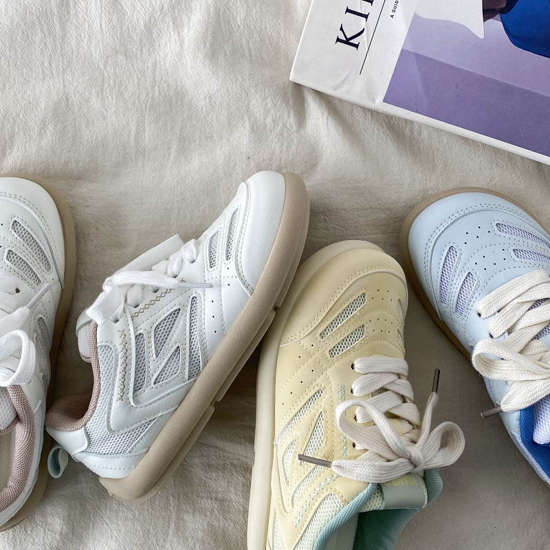 Chic Mango White Casual Sports Sneakers for Women - 2025 Spring Versatile Style, Niche Trendy Footwear Chic Mango White Casual Sports Sneakers for Women - 2025 Spring Versatile Style, Niche Trendy Footwear