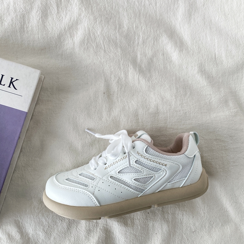 Chic Mango White Casual Sports Sneakers for Women - 2025 Spring Versatile Style, Niche Trendy Footwear Chic Mango White Casual Sports Sneakers for Women - 2025 Spring Versatile Style, Niche Trendy Footwear