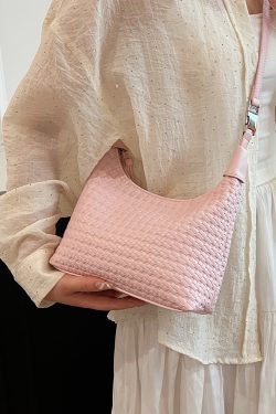 Chic Minimalist Pea Bag for Women, Summer 2025, Versatile Korean Style Shoulder & Crossbody Bag