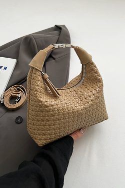 Chic Minimalist Pea Bag for Women, Summer 2025, Versatile Korean Style Shoulder & Crossbody Bag