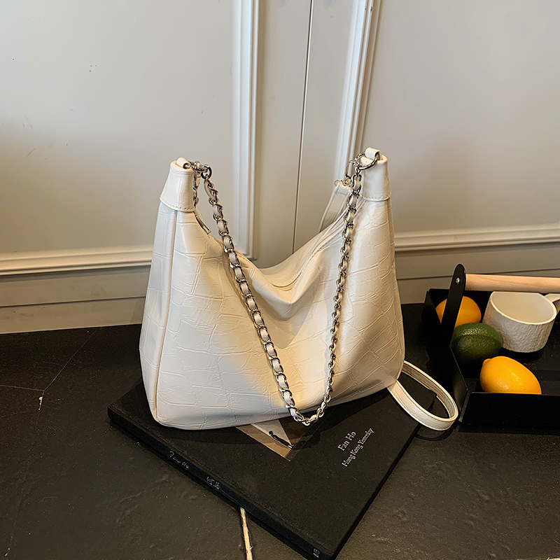 Chic Textured Chain Handbag for Women - Versatile Crossbody Dumpling Bag for Work & Commuting, 2025 Summer Style Chic Textured Chain Handbag for Women - Versatile Crossbody Dumpling Bag for Work & Commuting, 2025 Summer Style