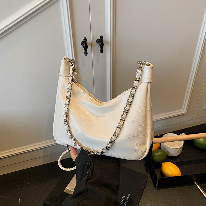 Chic Textured Chain Handbag for Women - Versatile Crossbody Dumpling Bag for Work & Commuting, 2025 Summer Style Chic Textured Chain Handbag for Women - Versatile Crossbody Dumpling Bag for Work & Commuting, 2025 Summer Style