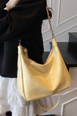 Chic Textured Chain Handbag for Women - Versatile Crossbody Dumpling Bag for Work & Commuting, 2025 Summer Style
