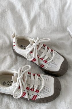 Chic Yellow Thick-Soled Retro Sneakers for Women - Non-Repetitive Casual Sports Shoes, Stylish Y2K Fashion Footwear