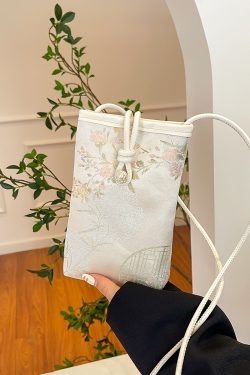 Chinese-Style Embroidered Mini Handbag for Women - 2025 Summer Fashion Small Square Crossbody Bag, Simple & Versatile