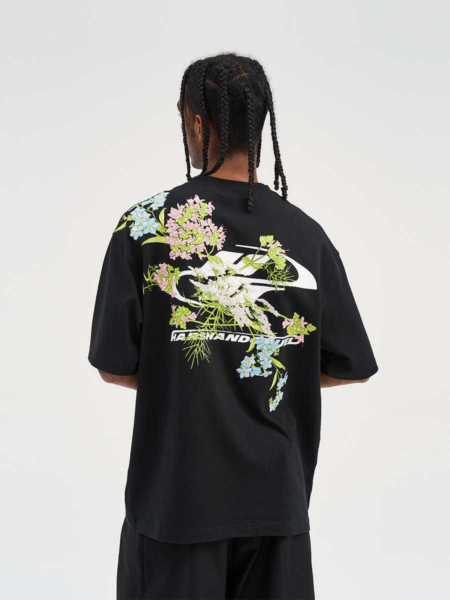 Chinese-Style Floral Embroidery Short Sleeve T-Shirt - Y2K Vintage Aesthetic, Trendy Korean Style Top for Fashion Lovers Chinese-Style Floral Embroidery Short Sleeve T-Shirt - Y2K Vintage Aesthetic, Trendy Korean Style Top for Fashion Lovers