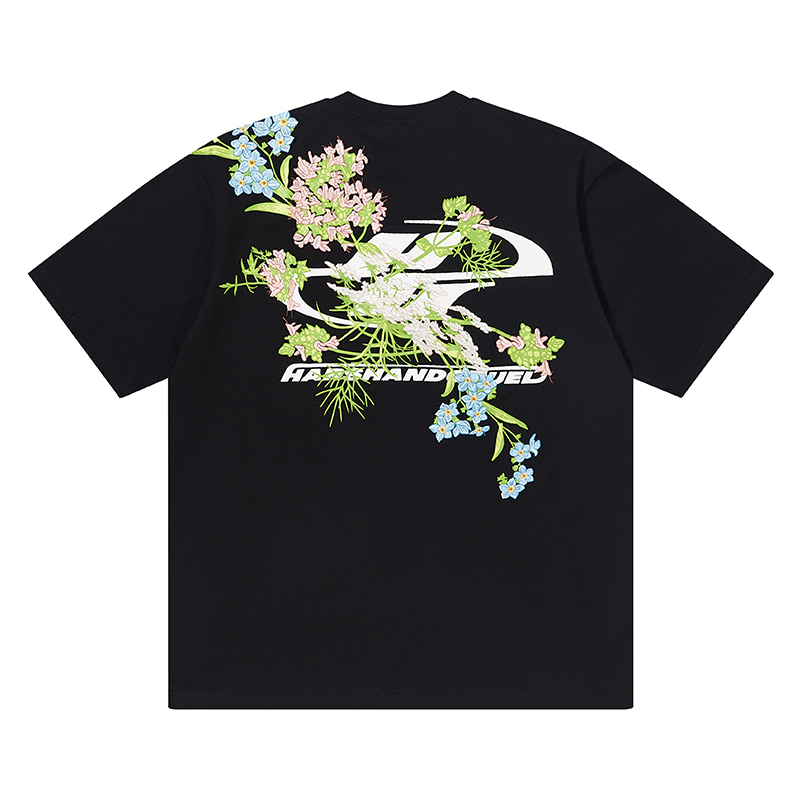 Chinese-Style Floral Embroidery Short Sleeve T-Shirt - Y2K Vintage Aesthetic, Trendy Korean Style Top for Fashion Lovers Chinese-Style Floral Embroidery Short Sleeve T-Shirt - Y2K Vintage Aesthetic, Trendy Korean Style Top for Fashion Lovers