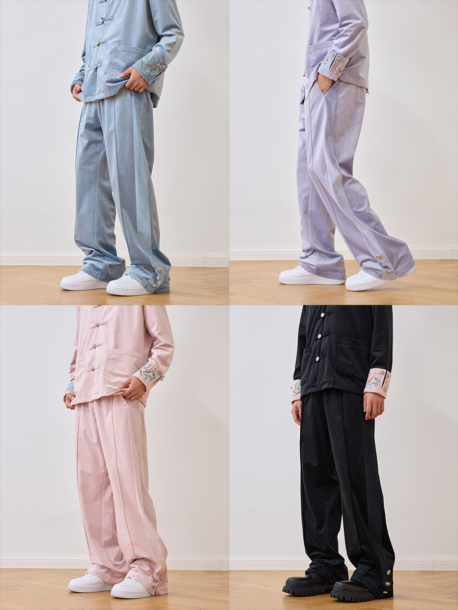 Chinese-Style Floral Velvet Cardigan with Stand Collar - Elegant Tang Suit Inspired Design for a Chic Look Chinese-Style Floral Velvet Cardigan with Stand Collar - Elegant Tang Suit Inspired Design for a Chic Look