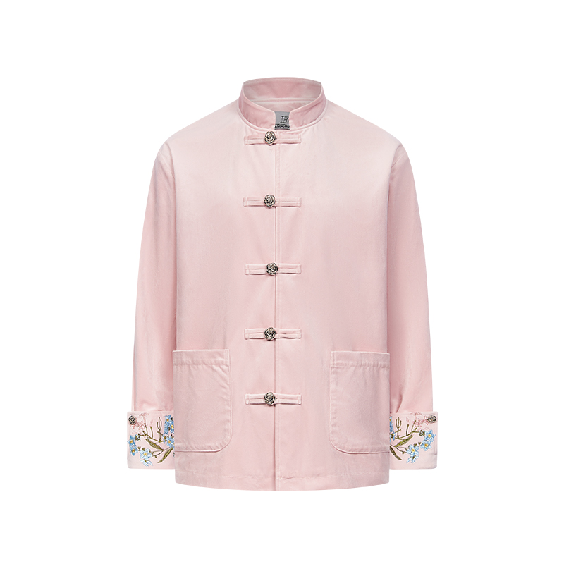 Chinese-Style Floral Velvet Cardigan with Stand Collar - Elegant Tang Suit Inspired Design for a Chic Look Chinese-Style Floral Velvet Cardigan with Stand Collar - Elegant Tang Suit Inspired Design for a Chic Look