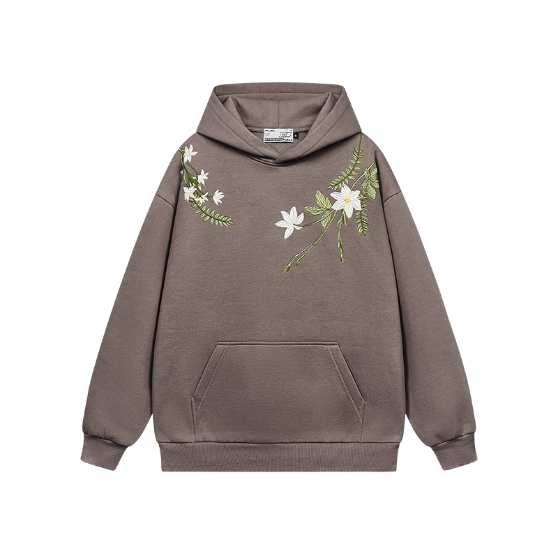 Chinese-Style Floral Wreath Embroidery Hoodie - Y2K Inspired Silhouette Sweatshirt for Trendy Urban Fashion Chinese-Style Floral Wreath Embroidery Hoodie - Y2K Inspired Silhouette Sweatshirt for Trendy Urban Fashion