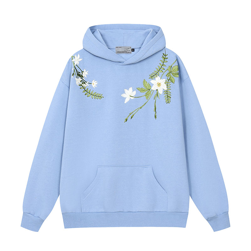 Chinese-Style Floral Wreath Embroidery Hoodie - Y2K Inspired Silhouette Sweatshirt for Trendy Urban Fashion Chinese-Style Floral Wreath Embroidery Hoodie - Y2K Inspired Silhouette Sweatshirt for Trendy Urban Fashion