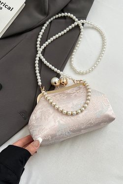 Chinese-Style Qipao Handbag for Women, Summer 2025 Embroidered Crossbody Phone Bag, Ancient Style Fashion Accessory