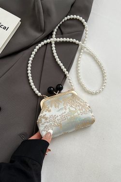 Chinese-Style Qipao Handbag for Women, Summer 2025 Embroidered Crossbody Phone Bag, Ancient Style Fashion Accessory