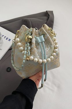 Chinese-Style Women's Shoulder Bag 2025, Trendy Crossbody Bucket Bag, Summer Niche Fashion Accessory, Vintage National Wind Design