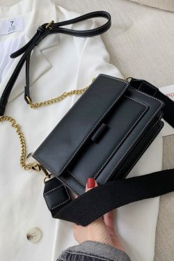 Color-Block Chain Bag for Women - 2025 Korean Style Versatile Shoulder Crossbody Small Square Bag for Spring and Summer Fashion