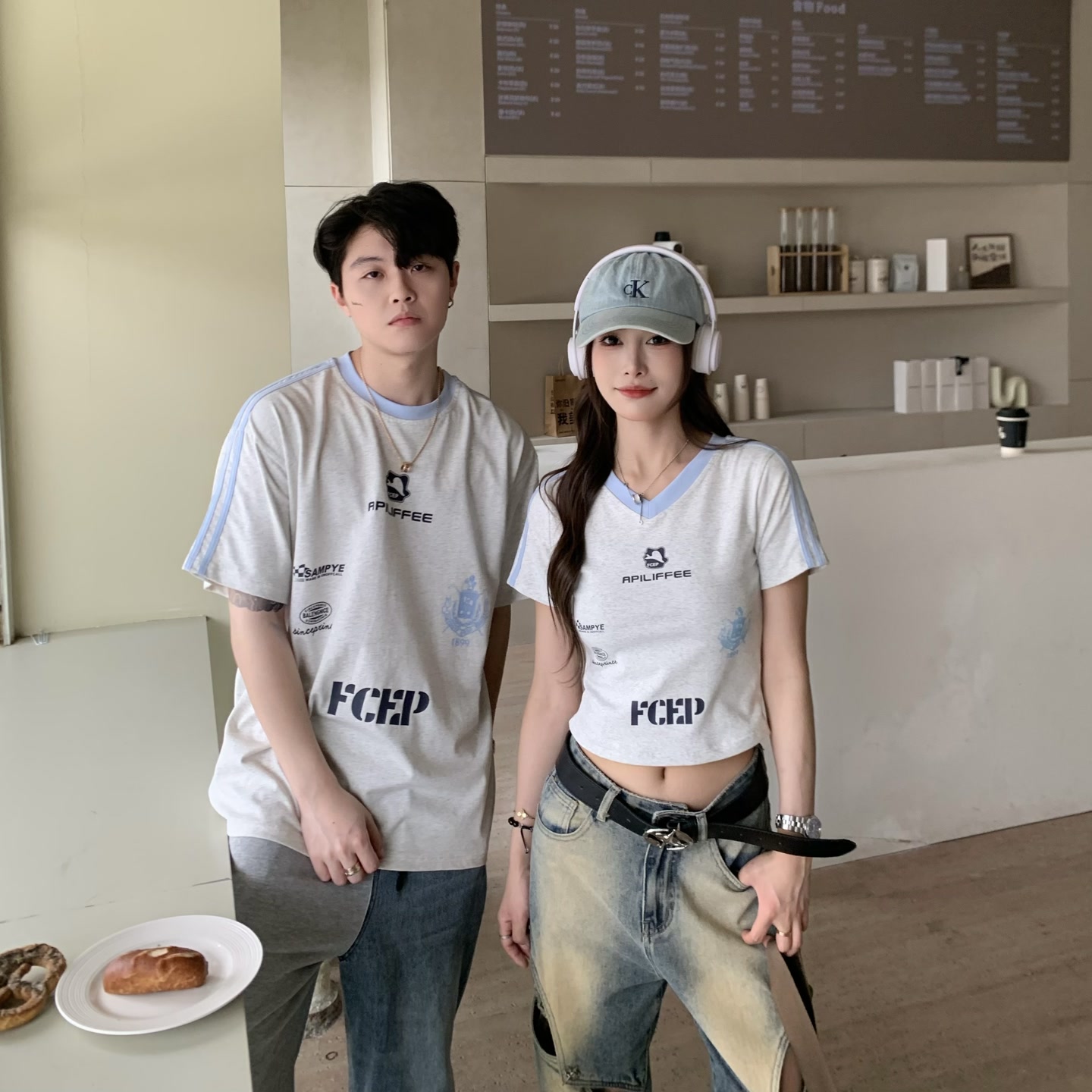 Color Block Letter Print Short Sleeve T-Shirt for Women - Casual Summer Loose Fit American Style Top for Spicy Girls Color Block Letter Print Short Sleeve T-Shirt for Women - Casual Summer Loose Fit American Style Top for Spicy Girls