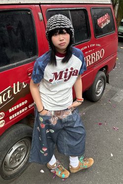 Color Block Star Shoulder Short Sleeve T-Shirt for Men and Women - Casual American Letter Print Tee, 2025 Spring Style