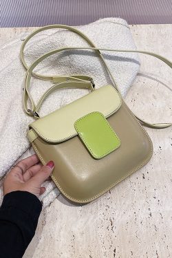 Color-Blocking Small Handbag for Women - Trendy Crossbody Bag, Versatile Square Design for Spring/Summer 2025 Fashion