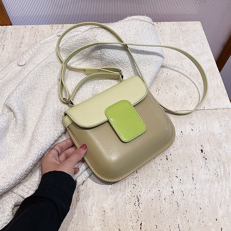 Color-Blocking Small Handbag for Women - Trendy Crossbody Bag, Versatile Square Design for Spring/Summer 2025 Fashion Color-Blocking Small Handbag for Women - Trendy Crossbody Bag, Versatile Square Design for Spring/Summer 2025 Fashion