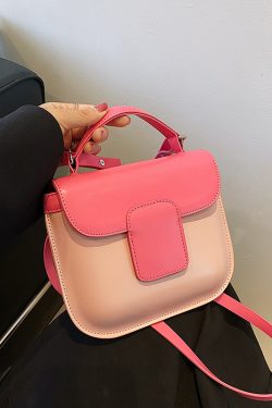 Color-Blocking Small Handbag for Women - Trendy Crossbody Bag, Versatile Square Design for Spring/Summer 2025 Fashion
