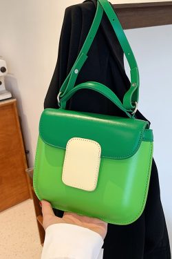 Color-Blocking Small Handbag for Women - Trendy Crossbody Bag, Versatile Square Design for Spring/Summer 2025 Fashion