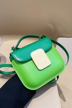 Color-Blocking Small Handbag for Women - Trendy Crossbody Bag, Versatile Square Design for Spring/Summer 2025 Fashion