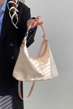 Color-Blocking Women's Underarm Bag - High-End Spring Summer Crossbody Small Bag for Trendy Style