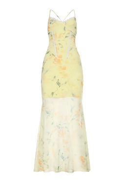 Colorful Gradient Mesh Half Skirt - Versatile Slim Fit Summer Skirt in Oil Painting Style - Trendy and Sexy Fashion Piece