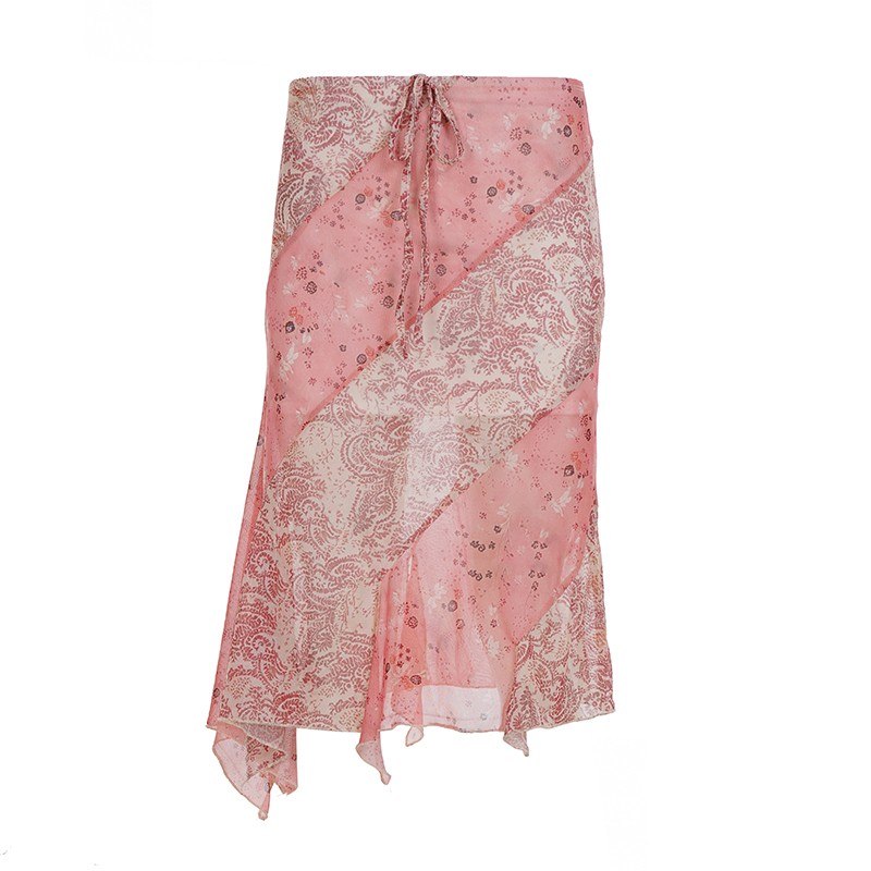 Colorful Gradient Mesh Half Skirt - Versatile Slim Fit Summer Skirt in Oil Painting Style - Trendy and Sexy Fashion Piece Colorful Gradient Mesh Half Skirt - Versatile Slim Fit Summer Skirt in Oil Painting Style - Trendy and Sexy Fashion Piece