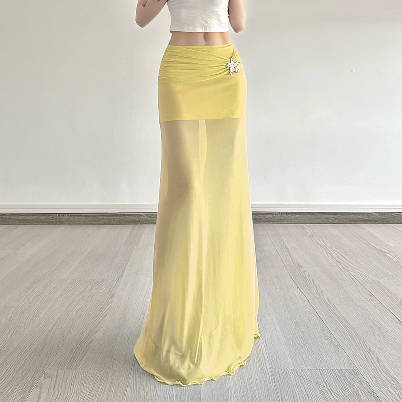 Colorful Gradient Mesh Half Skirt - Versatile Slim Fit Summer Skirt in Oil Painting Style - Trendy and Sexy Fashion Piece Colorful Gradient Mesh Half Skirt - Versatile Slim Fit Summer Skirt in Oil Painting Style - Trendy and Sexy Fashion Piece