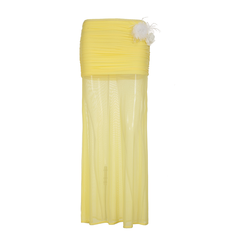 Colorful Gradient Mesh Half Skirt - Versatile Slim Fit Summer Skirt in Oil Painting Style - Trendy and Sexy Fashion Piece Colorful Gradient Mesh Half Skirt - Versatile Slim Fit Summer Skirt in Oil Painting Style - Trendy and Sexy Fashion Piece