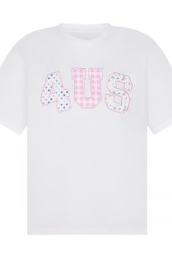 Colorful Patchwork Floral Polka Dot Plaid Couple Loose T-Shirt - Summer Short Sleeve Top for Casual Y2K Style Fashion